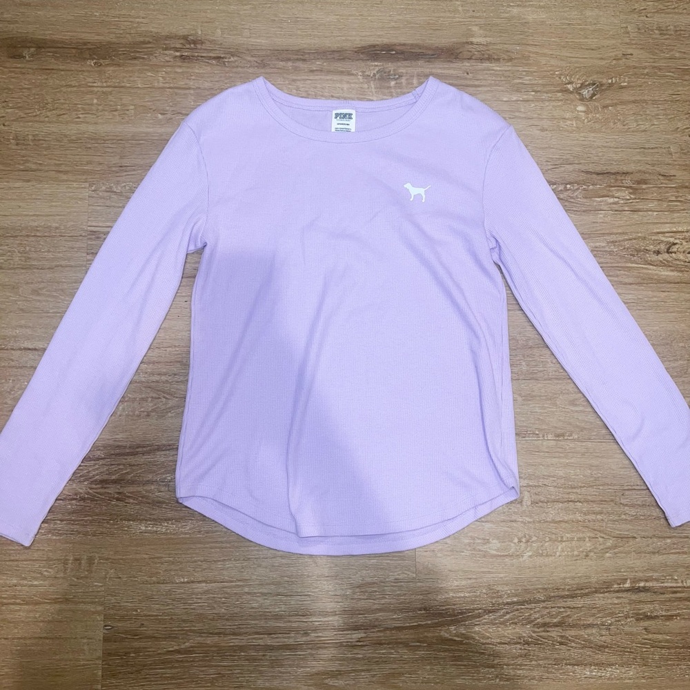 PINK Victoria's Secret | PINK Lilac Long Sleeve Thermal Tee
